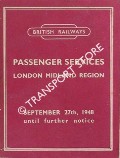 Passenger Train Services [Timetable] - London Midland Region - September 27th 1948 until further notice by British Railways